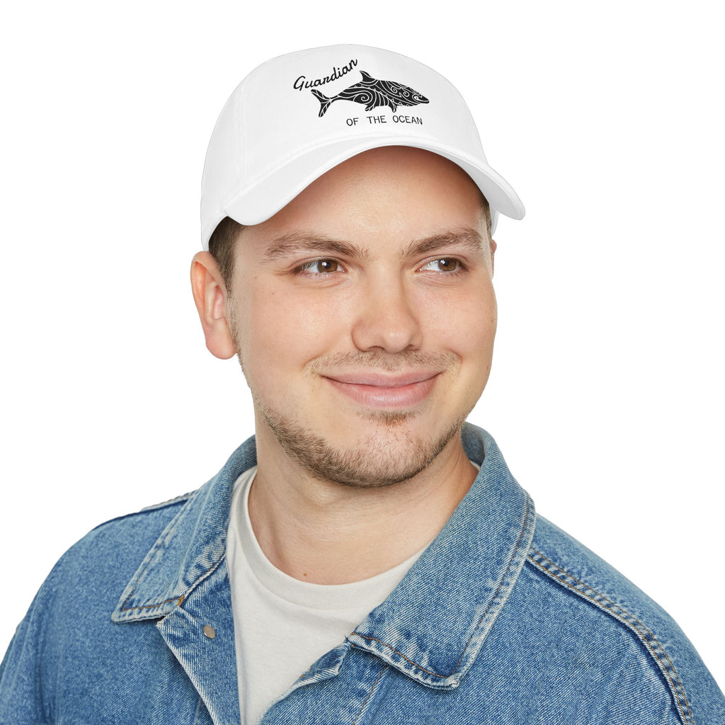 Ocean Guardian Tribal Shark Cap – Embroidered Ocean Hat