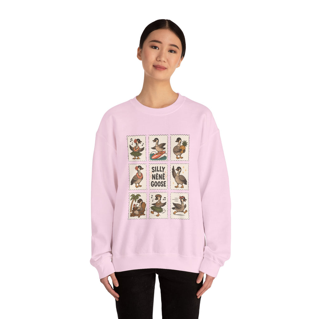 Silly Nēnē Goose Stamp Crewneck – Vintage Hawaiian