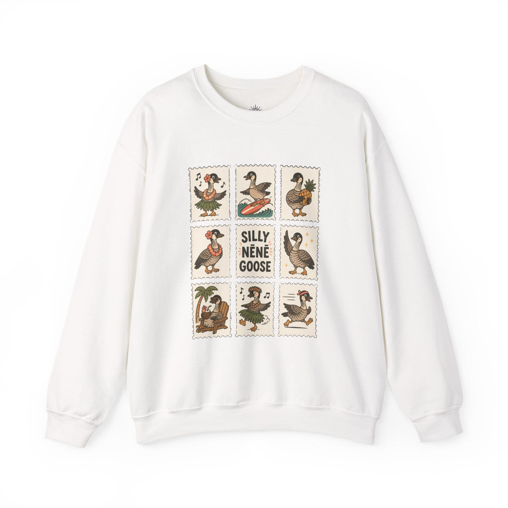 Silly Nēnē Goose Stamp Crewneck – Vintage Hawaiian