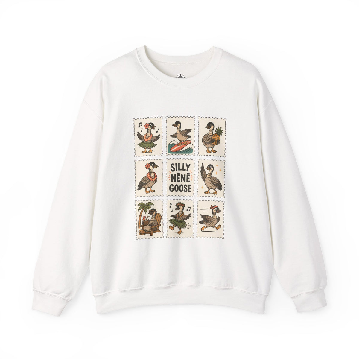 Silly Nēnē Goose Stamp Crewneck – Vintage Hawaiian