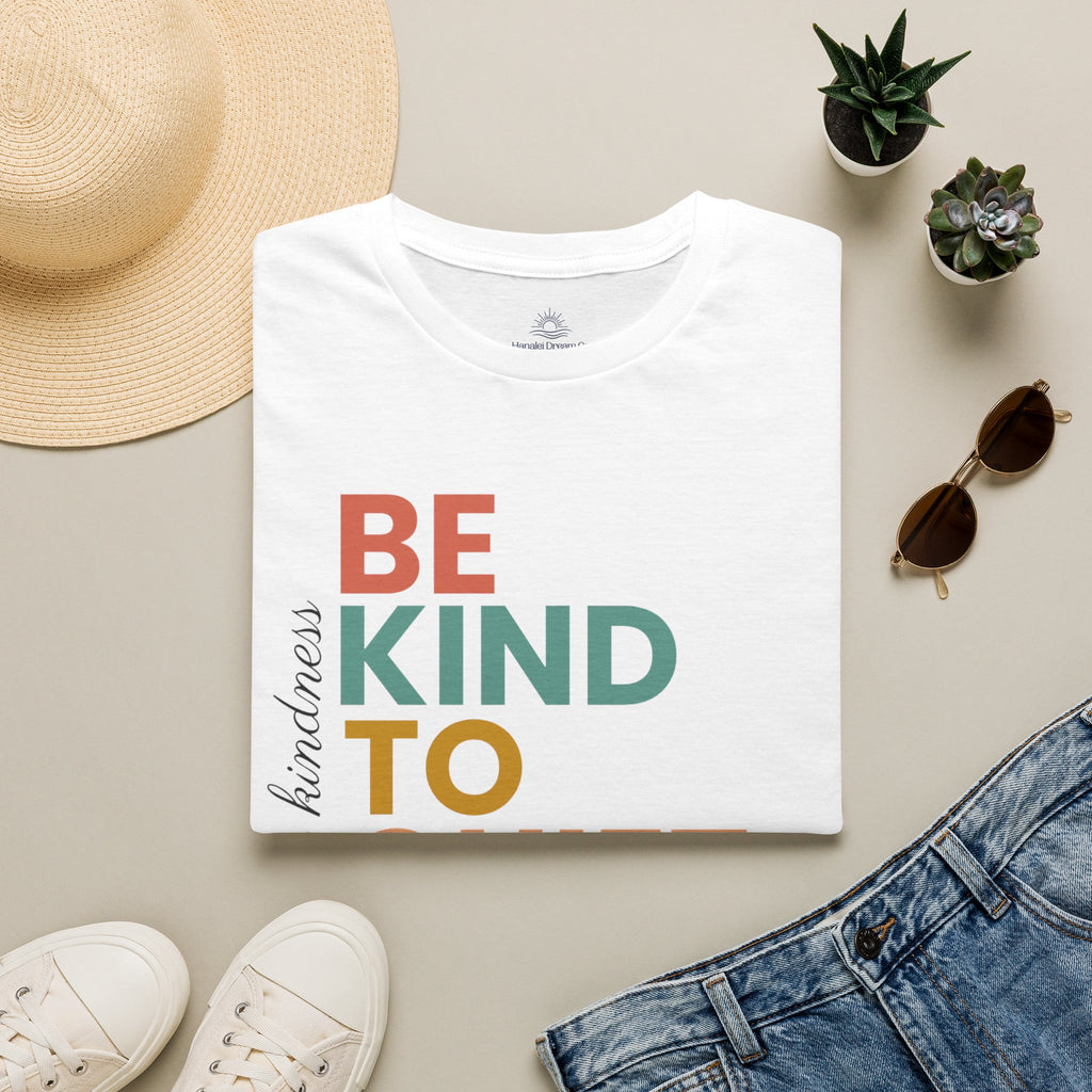 Be Kind To Quiet Hearts Cotton T-Shirt | Kindness Typography