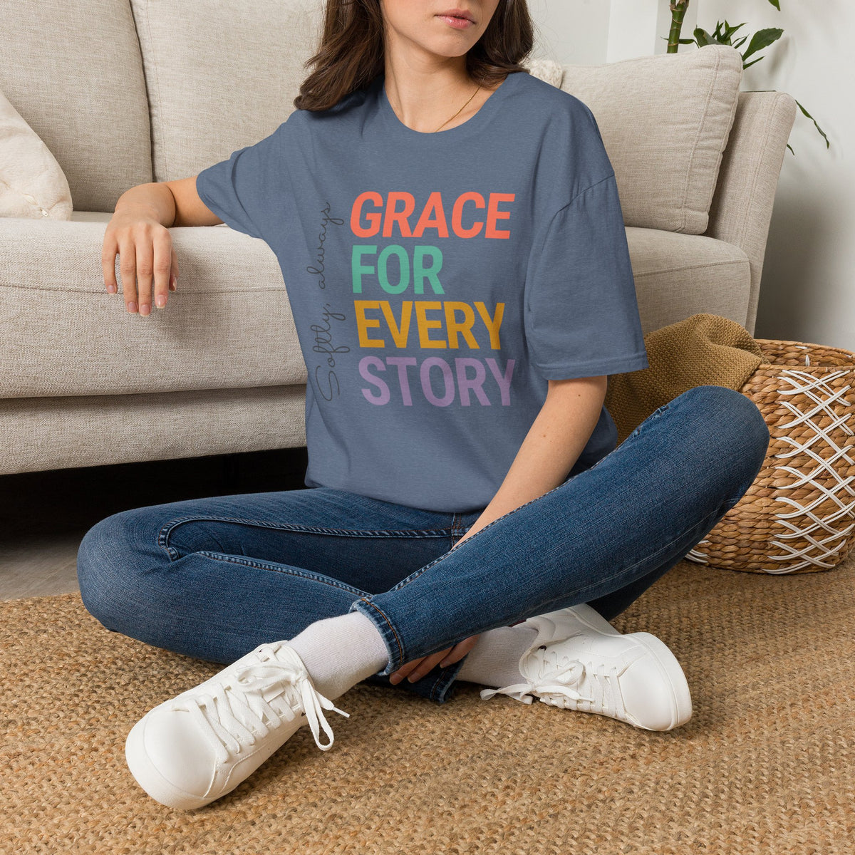 Grace For Every Story T-Shirt | Inspirational Faith Typography