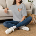 Tropical Plumeria Floral Heart T-Shirt