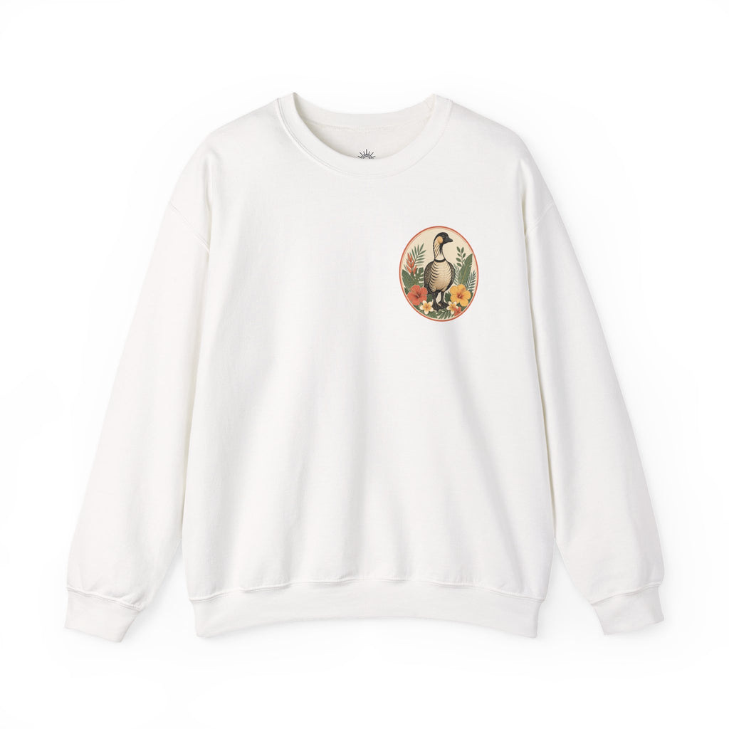 Vintage Goose Floral Crewneck – “Chaos Persists” Design