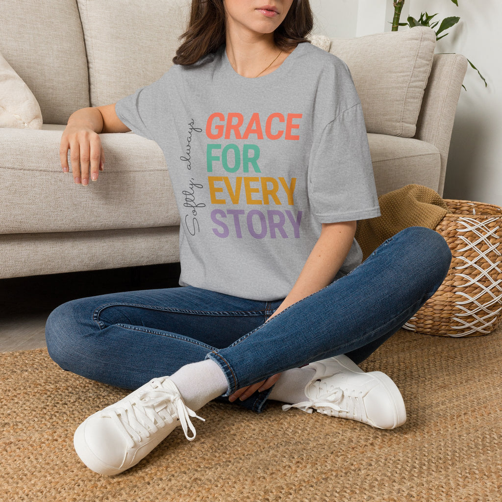 Grace For Every Story T-Shirt | Inspirational Faith Typography
