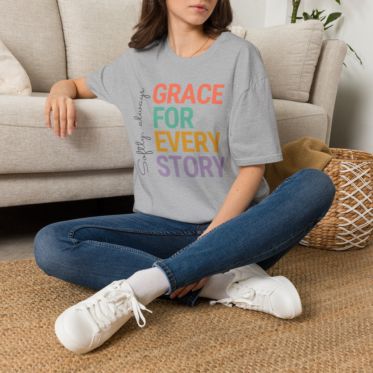 Grace For Every Story T-Shirt | Inspirational Faith Typography