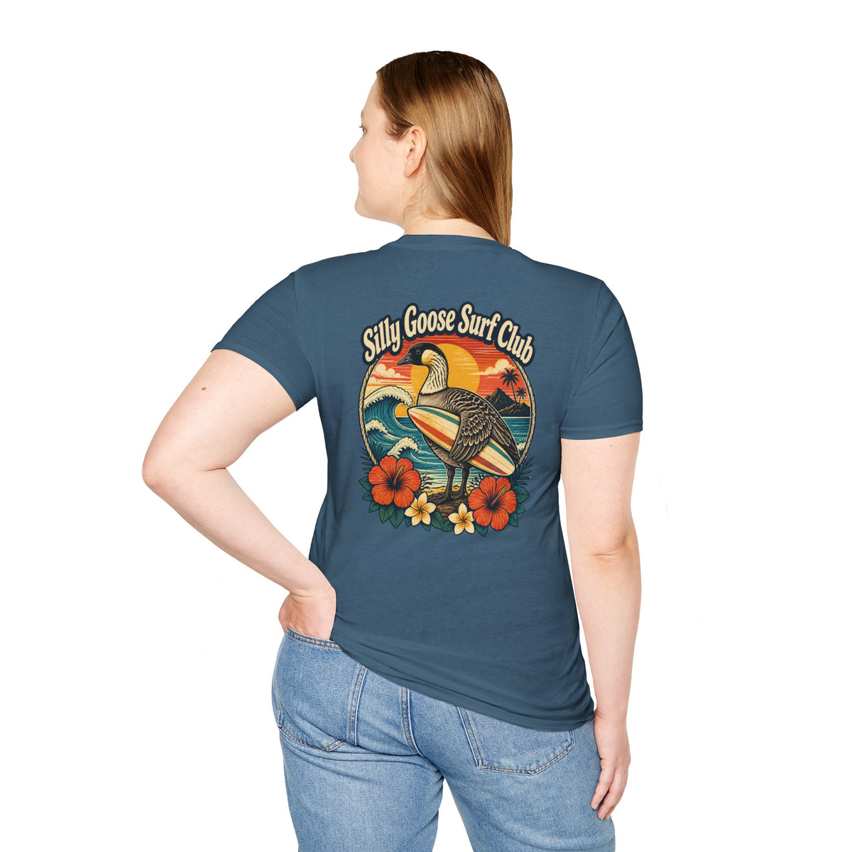 Silly Goose Surf Club Shirt – Retro Hawaiian Nēnē