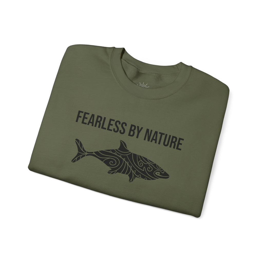 Fearless by Nature Tribal Shark Crewneck Sweatshirt