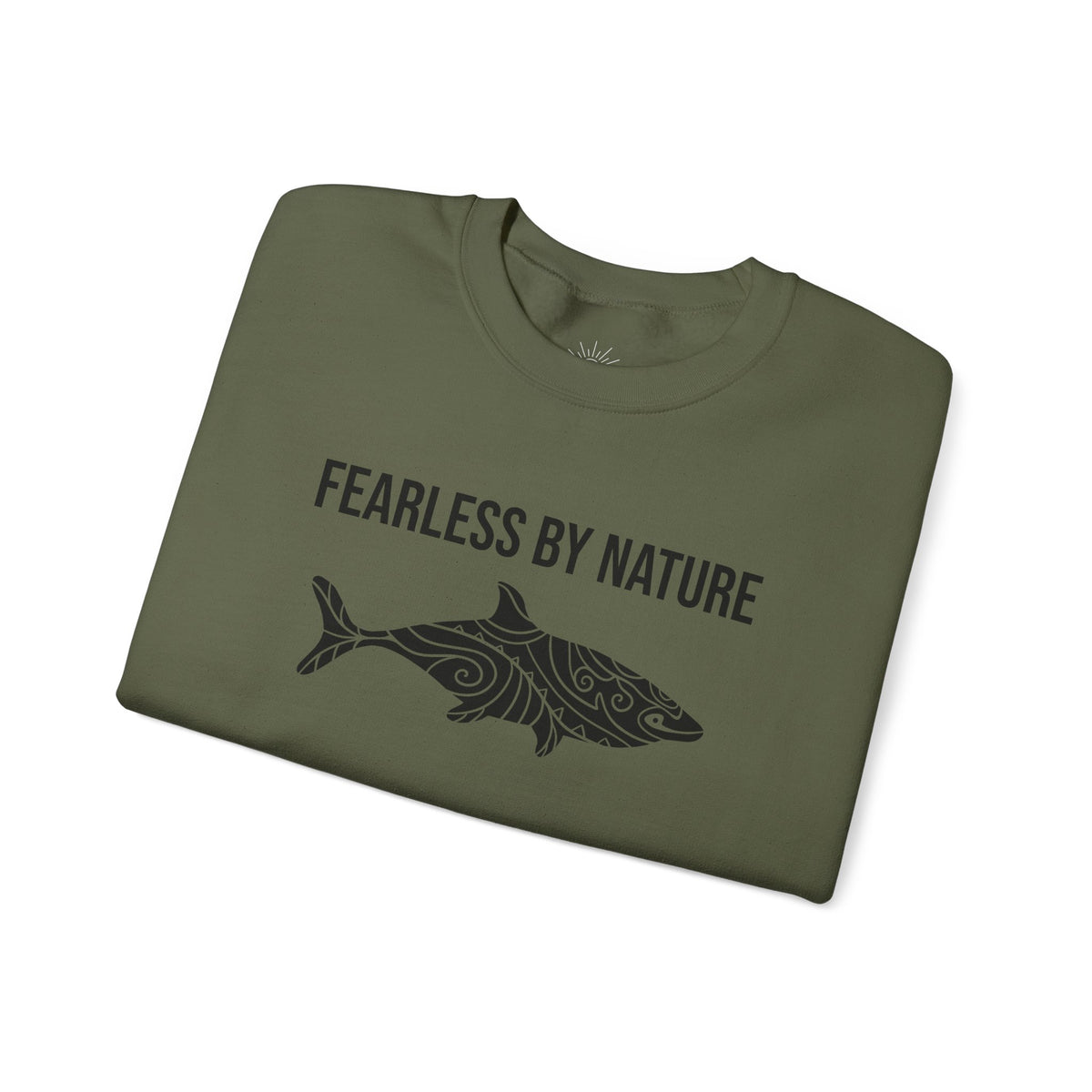Fearless by Nature Tribal Shark Crewneck Sweatshirt