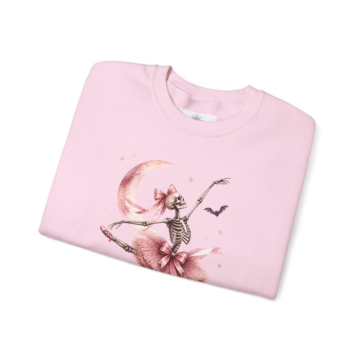 Skeleton Ballerina Ballet Dancer Sweatshirt | Halloween Pumpkin Moon