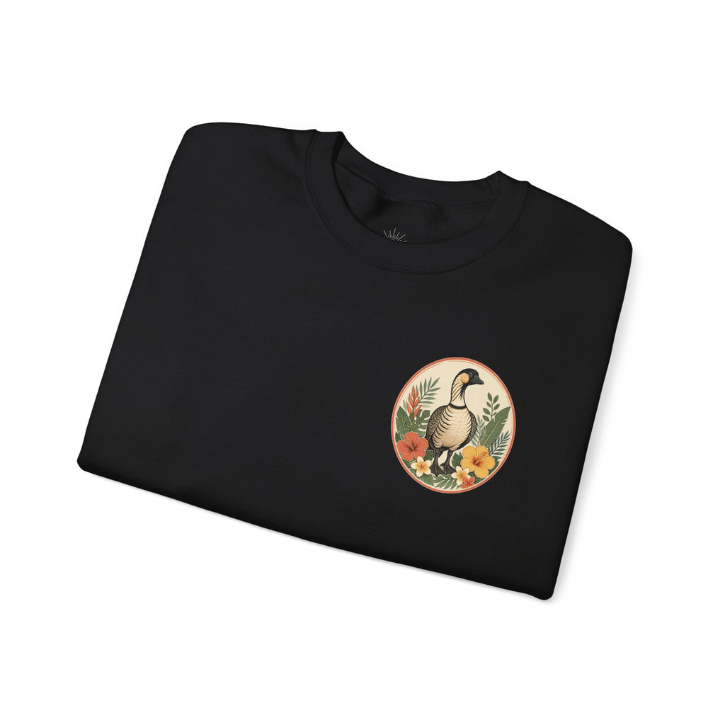 Vintage Goose Floral Crewneck – “Chaos Persists” Design