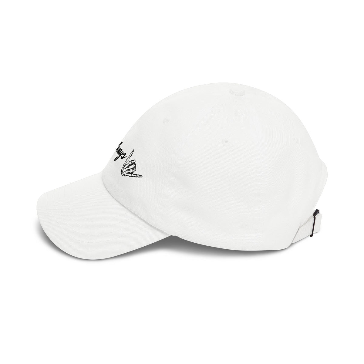 Aloha Always Dad Cap — Hawaiian Skeleton Shaka Hat
