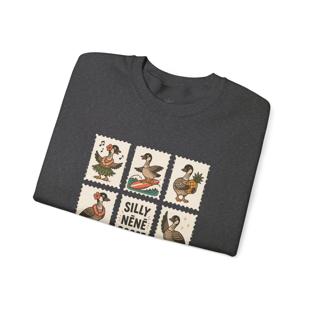 Silly Nēnē Goose Stamp Crewneck – Vintage Hawaiian