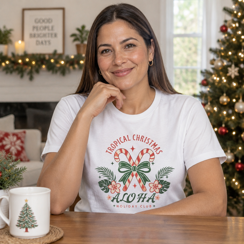 Tropical Christmas Aloha T-Shirt – Hawaiian Holiday Tee