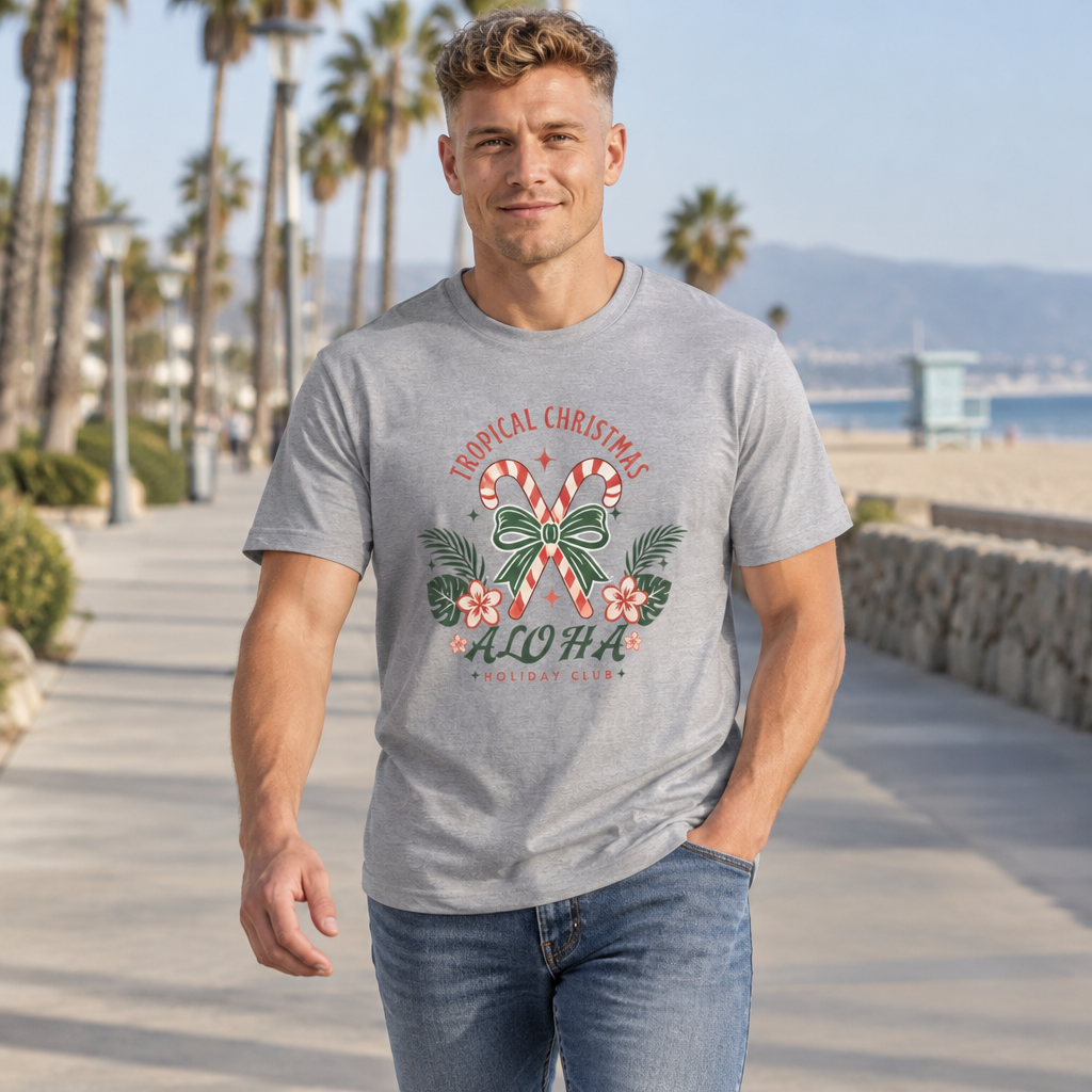 Tropical Christmas Aloha T-Shirt – Hawaiian Holiday Tee