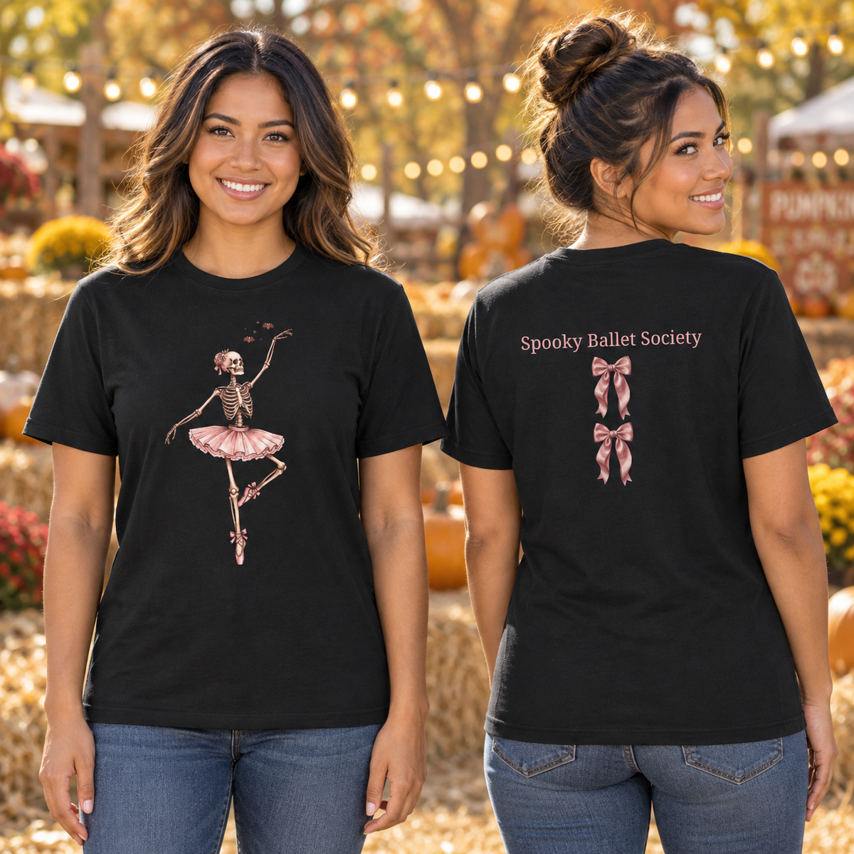 Skeleton Ballerina T-Shirt – Ballet Dance Graphic