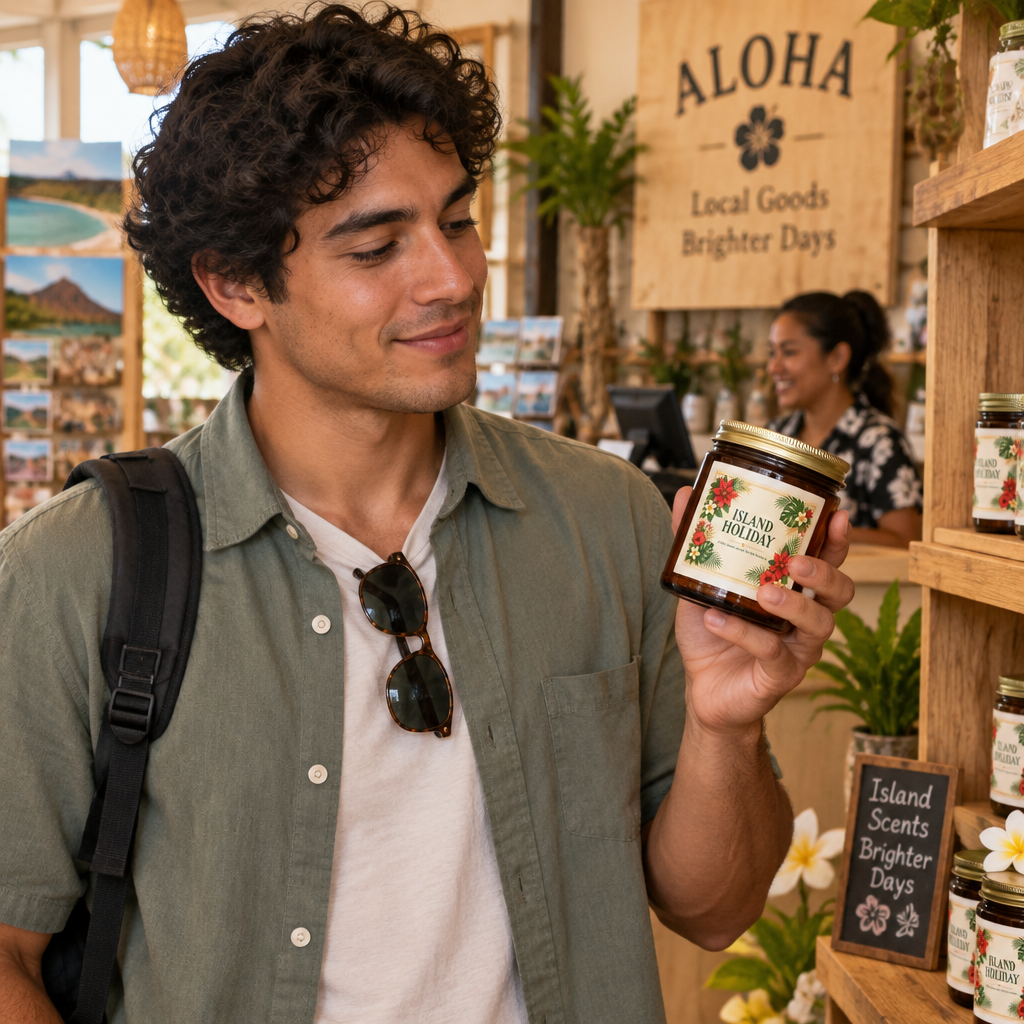 Island Holiday Candle — Hawaiian Christmas Scented Candle