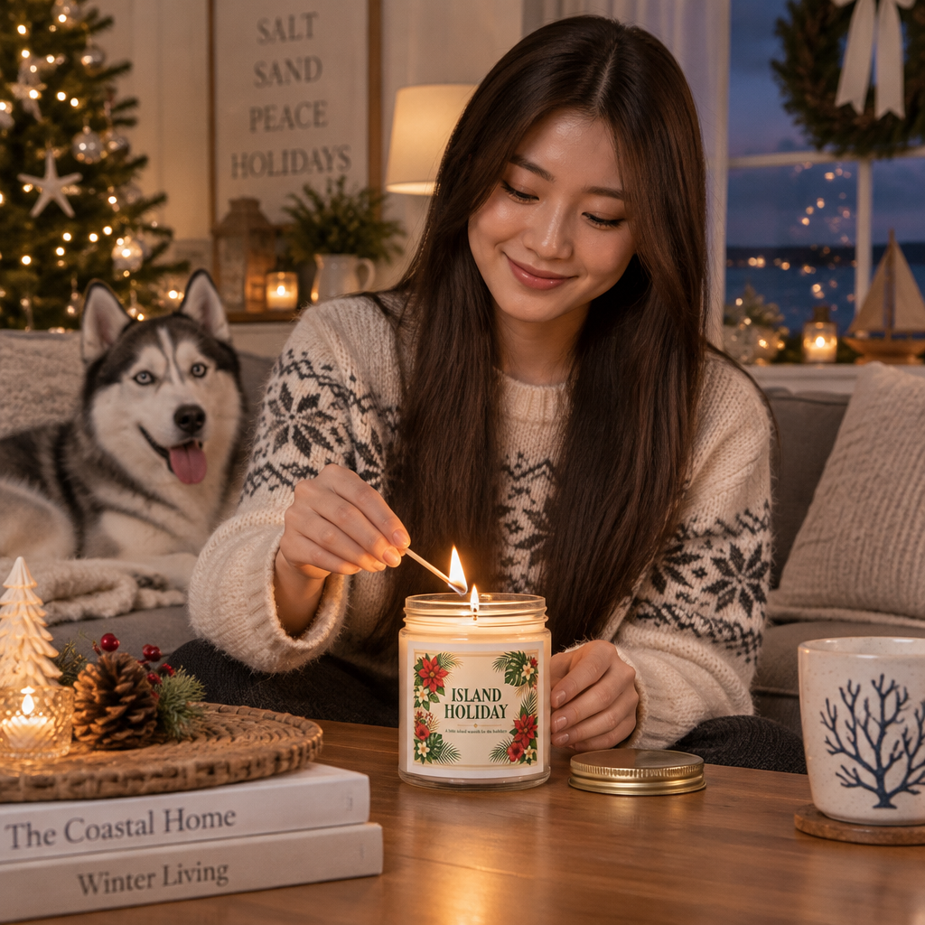 Island Holiday Candle — Hawaiian Christmas Scented Candle