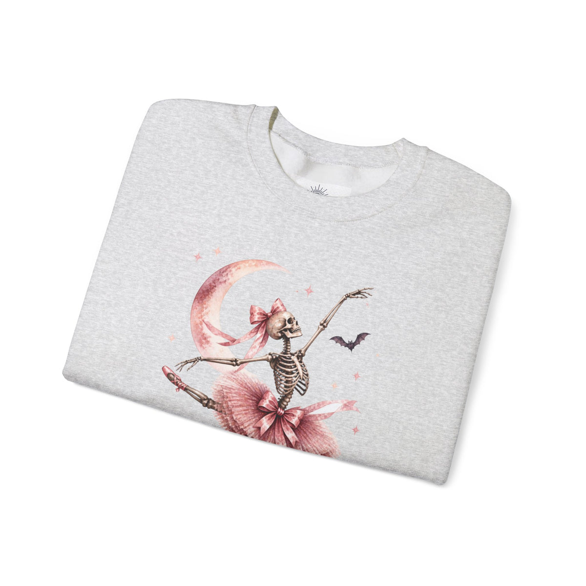 Skeleton Ballerina Ballet Dancer Sweatshirt | Halloween Pumpkin Moon