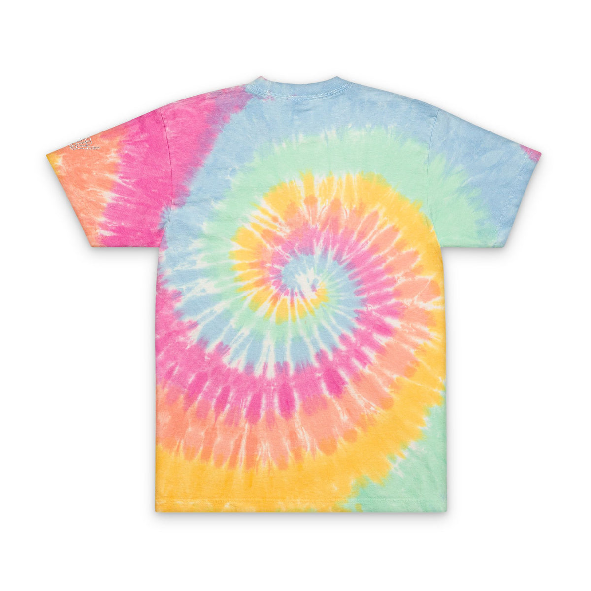 Embroidered "Dead Tired" Tie-Dye Spiral T-Shirt