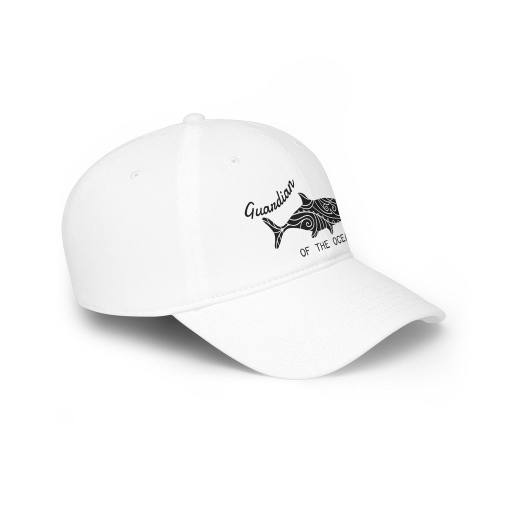 Ocean Guardian Tribal Shark Cap – Embroidered Ocean Hat