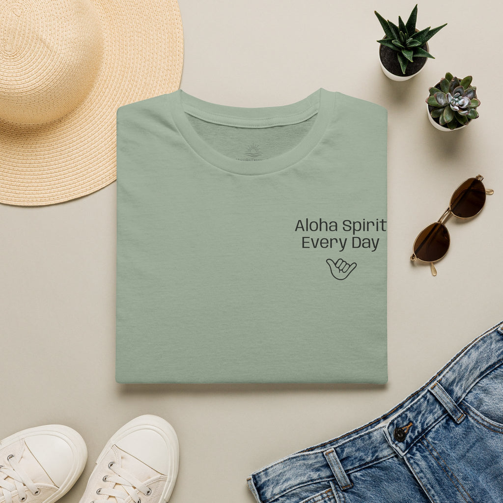 Aloha Spirit Every Day T-Shirt — Minimal Shaka Beach