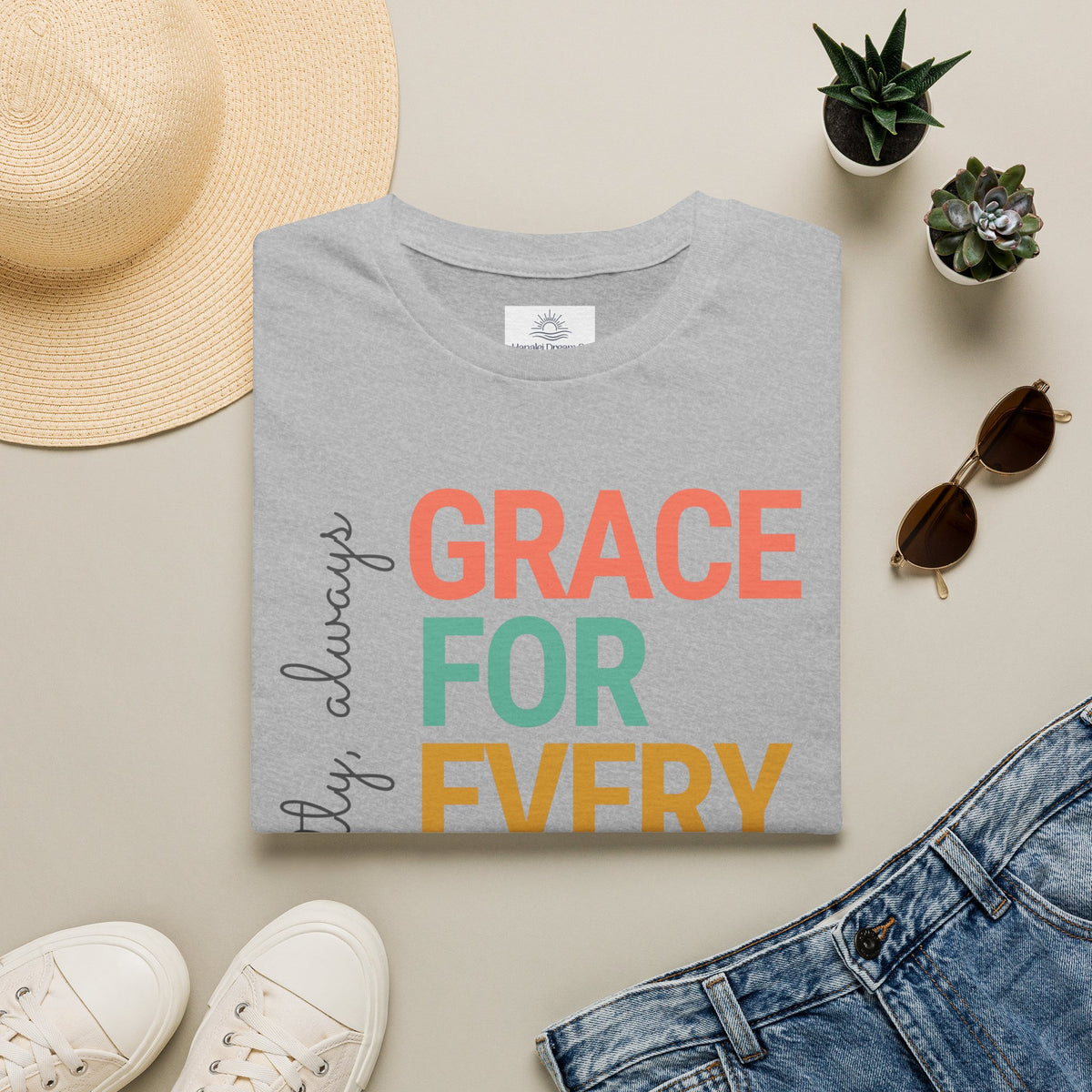 Grace For Every Story T-Shirt | Inspirational Faith Typography
