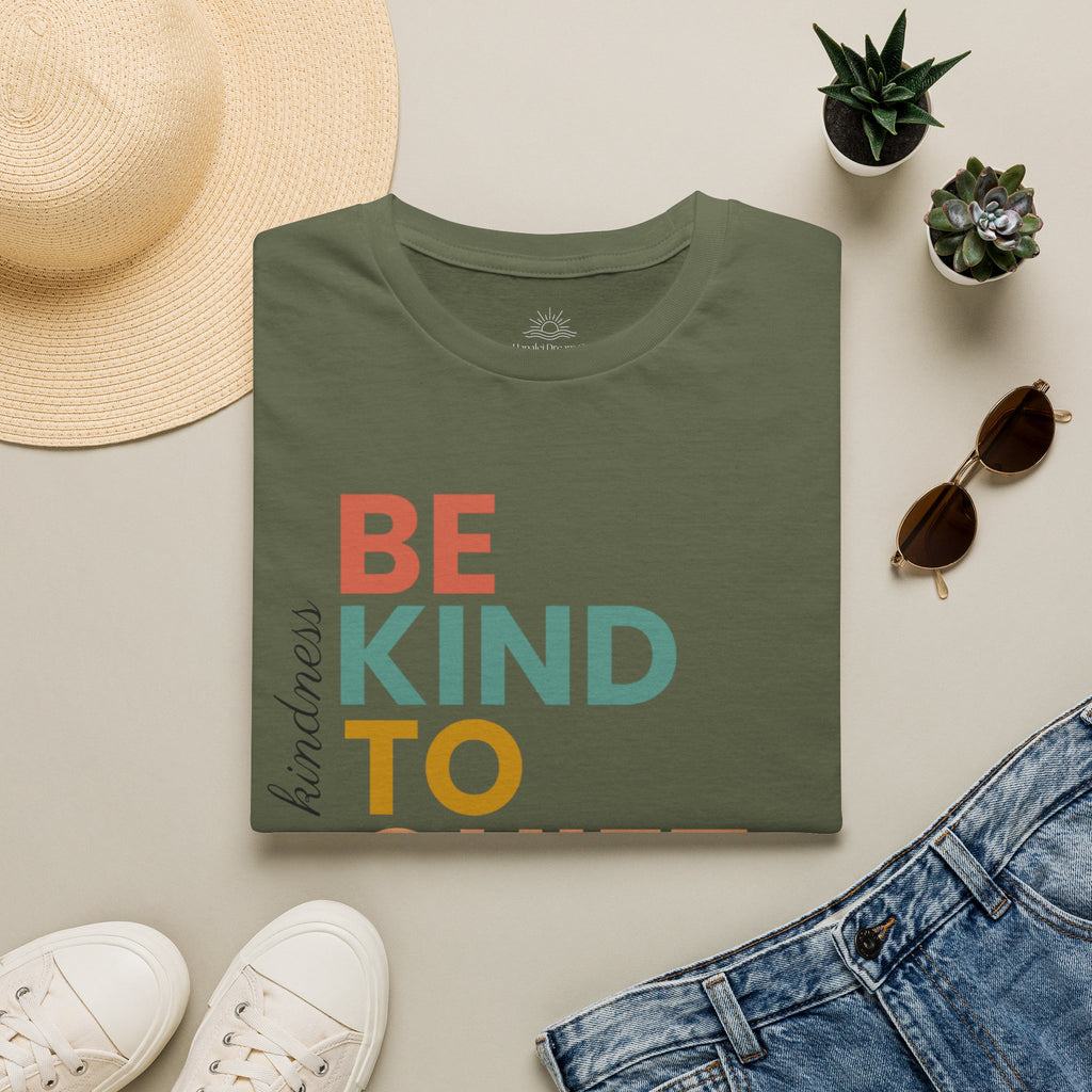 Be Kind To Quiet Hearts Cotton T-Shirt | Kindness Typography