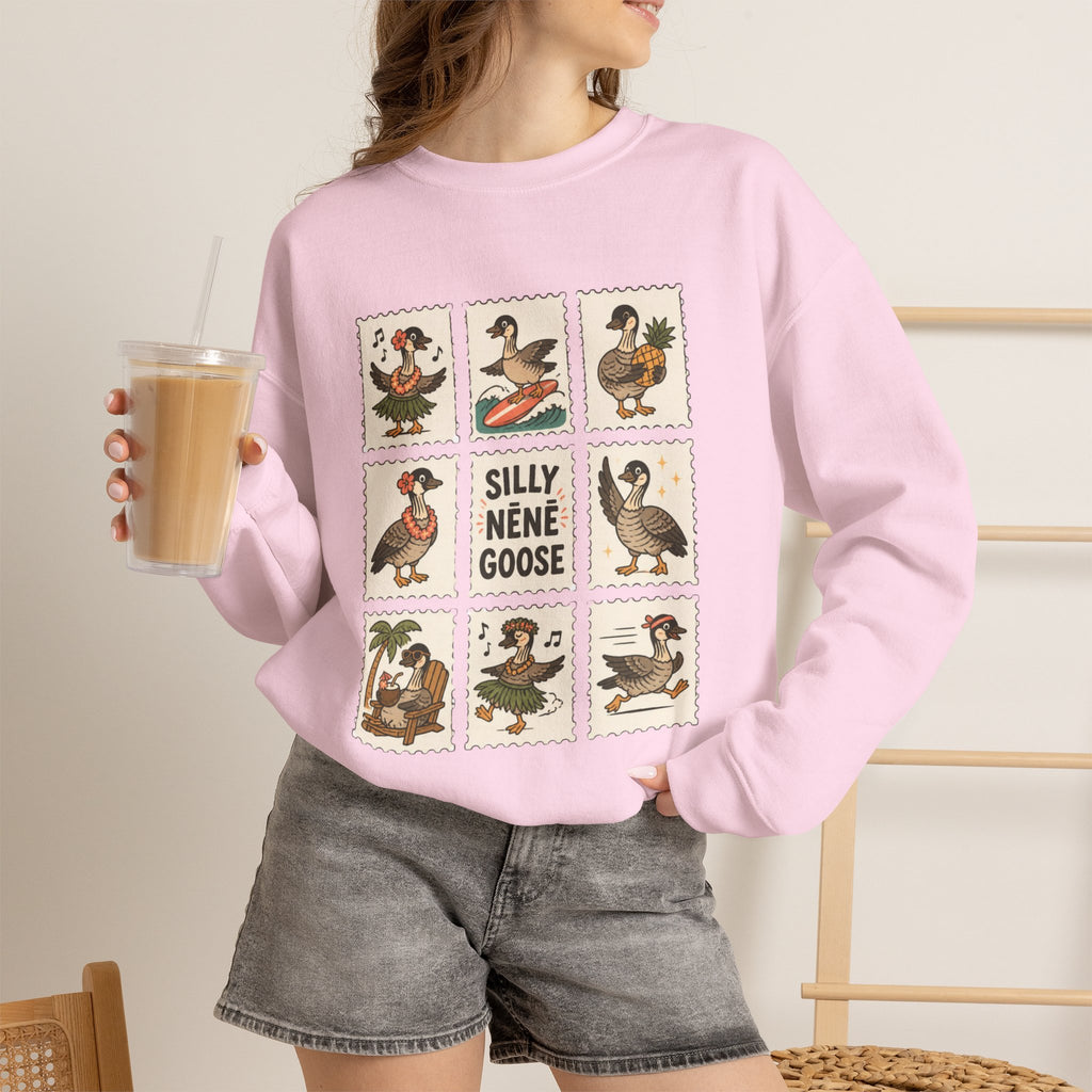 Silly Nēnē Goose Stamp Crewneck – Vintage Hawaiian