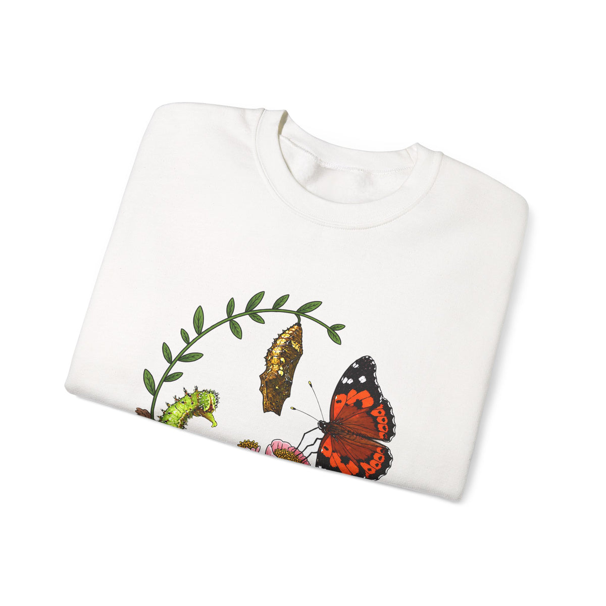 “Give Yourself Time” Butterfly Metamorphosis Crewneck