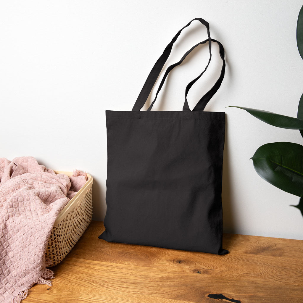 Spellbound Bookshop Tote — Witchy Cat & Stacked Books Canvas Bag