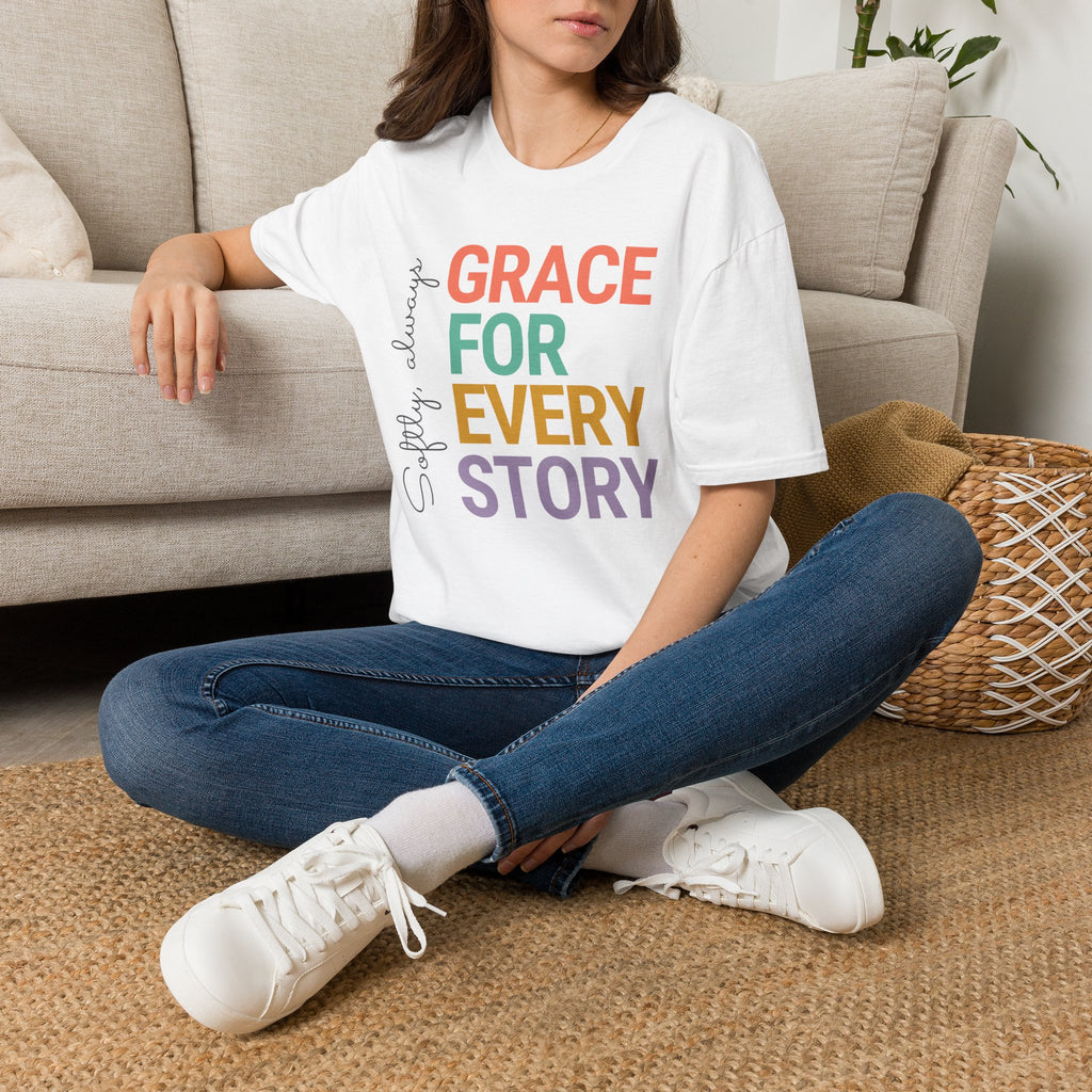 Grace For Every Story T-Shirt | Inspirational Faith Typography