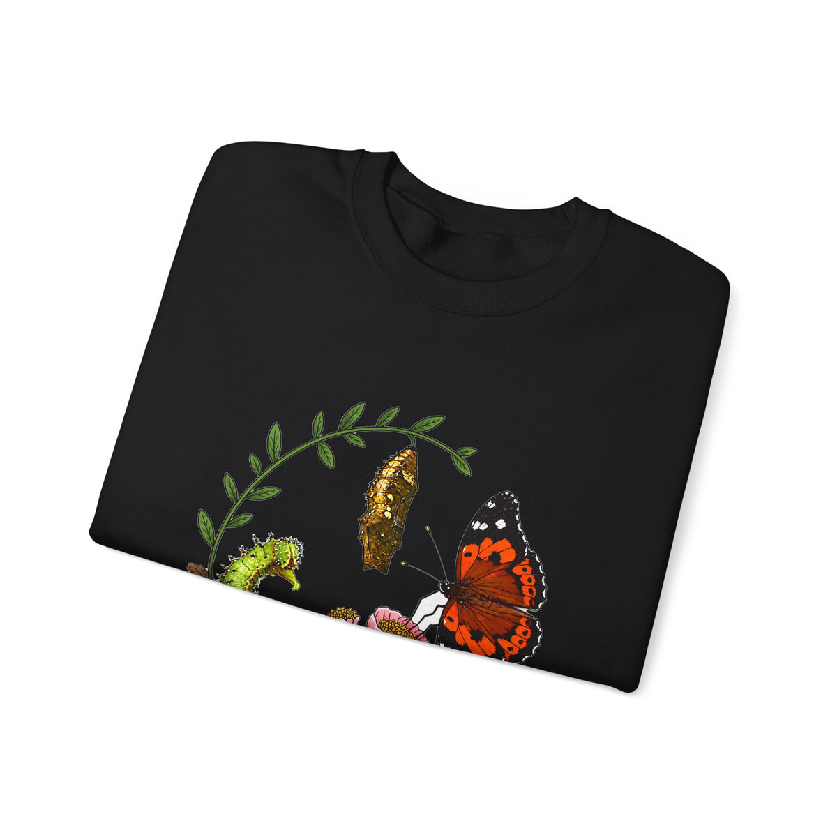 “Give Yourself Time” Butterfly Metamorphosis Crewneck