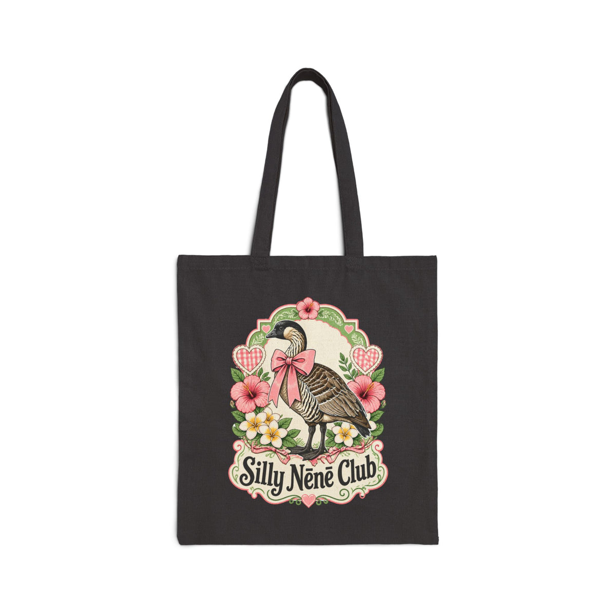 Silly Néné Club Floral Canvas Tote – Hawaiian Goose