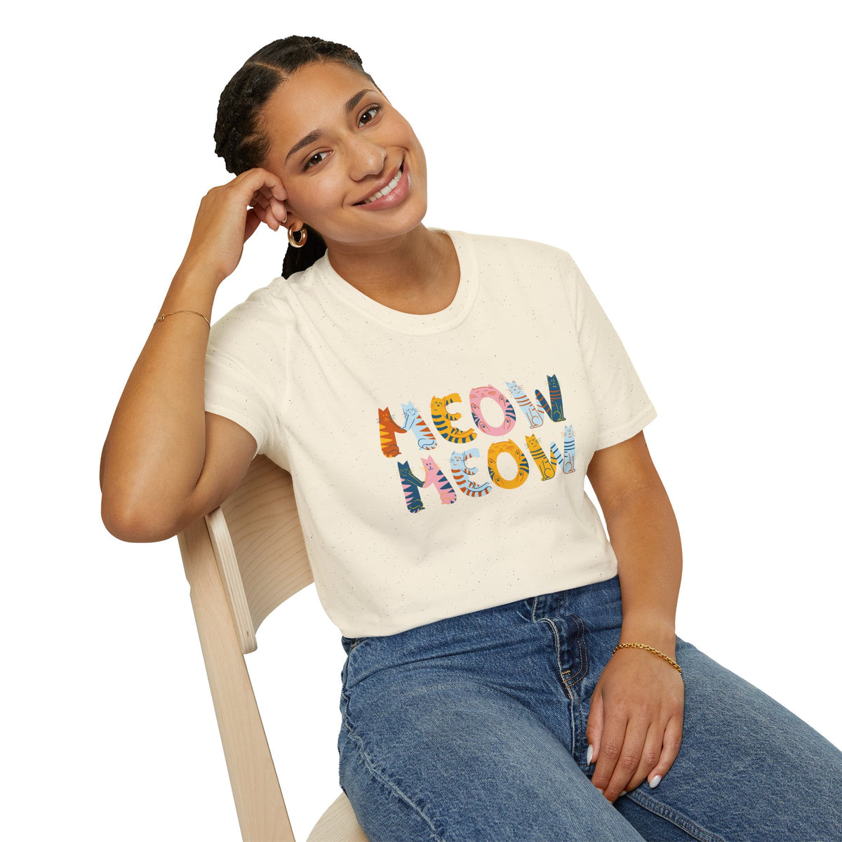 Meow Meow T-Shirt – Cute Cartoon Cats Graphic Tee