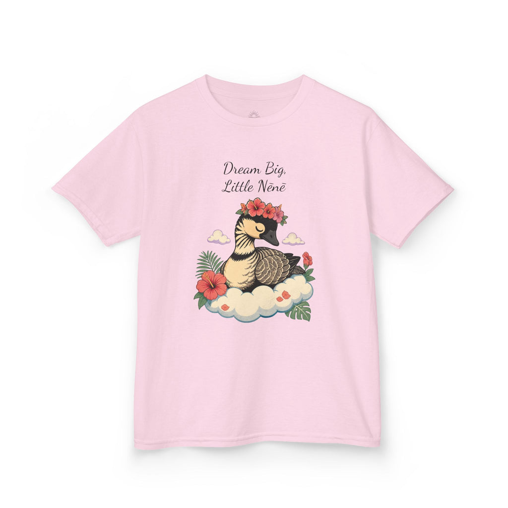Kids Tee — “Dream Big Little Nēnē” Hawaiian Goose Graphic