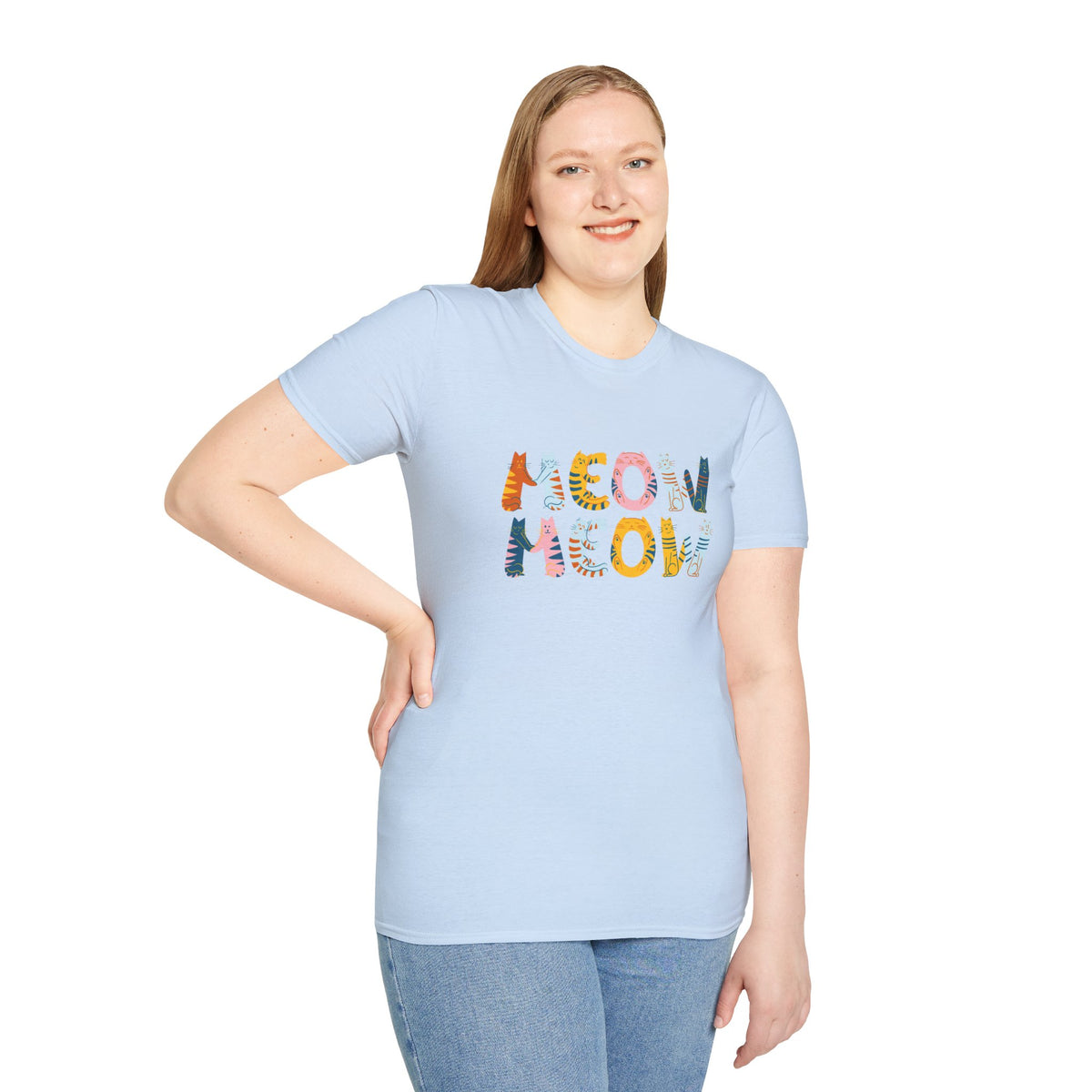 Meow Meow T-Shirt – Cute Cartoon Cats Graphic Tee