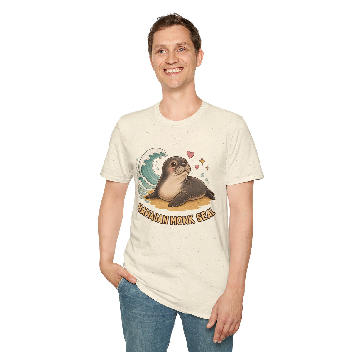Hawaiian Monk Seal Graphic Shirt – Cute Ocean Design