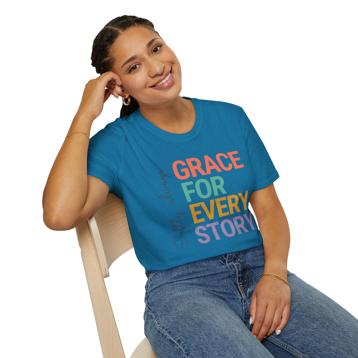 Grace For Every Story T-Shirt | Inspirational Faith Typography
