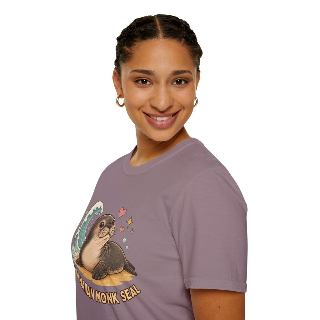 Hawaiian Monk Seal Graphic Shirt – Cute Ocean Design