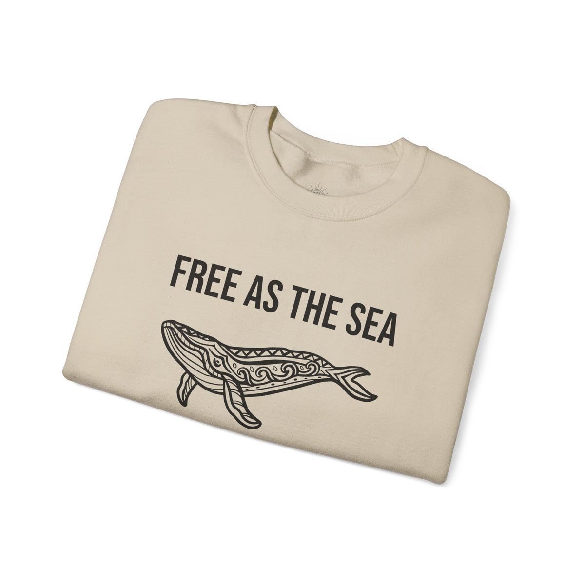 Free As The Sea Whale Sweatshirt – Tribal Ocean Design