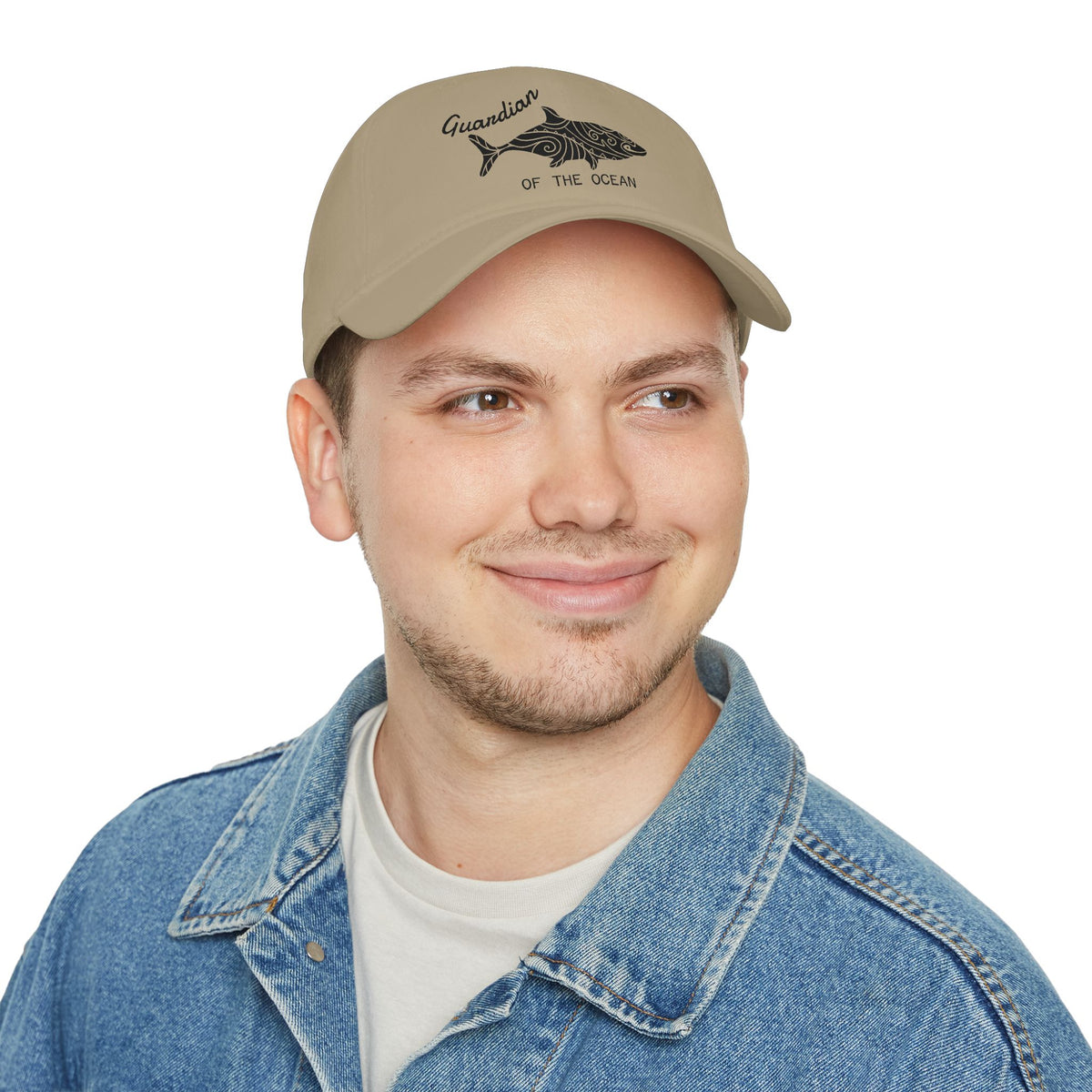 Ocean Guardian Tribal Shark Cap – Embroidered Ocean Hat