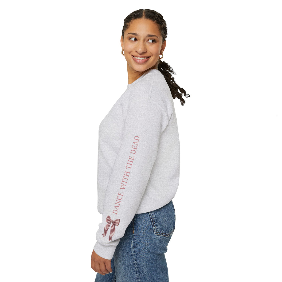 Skeleton Ballerina Ballet Dancer Sweatshirt | Halloween Pumpkin Moon