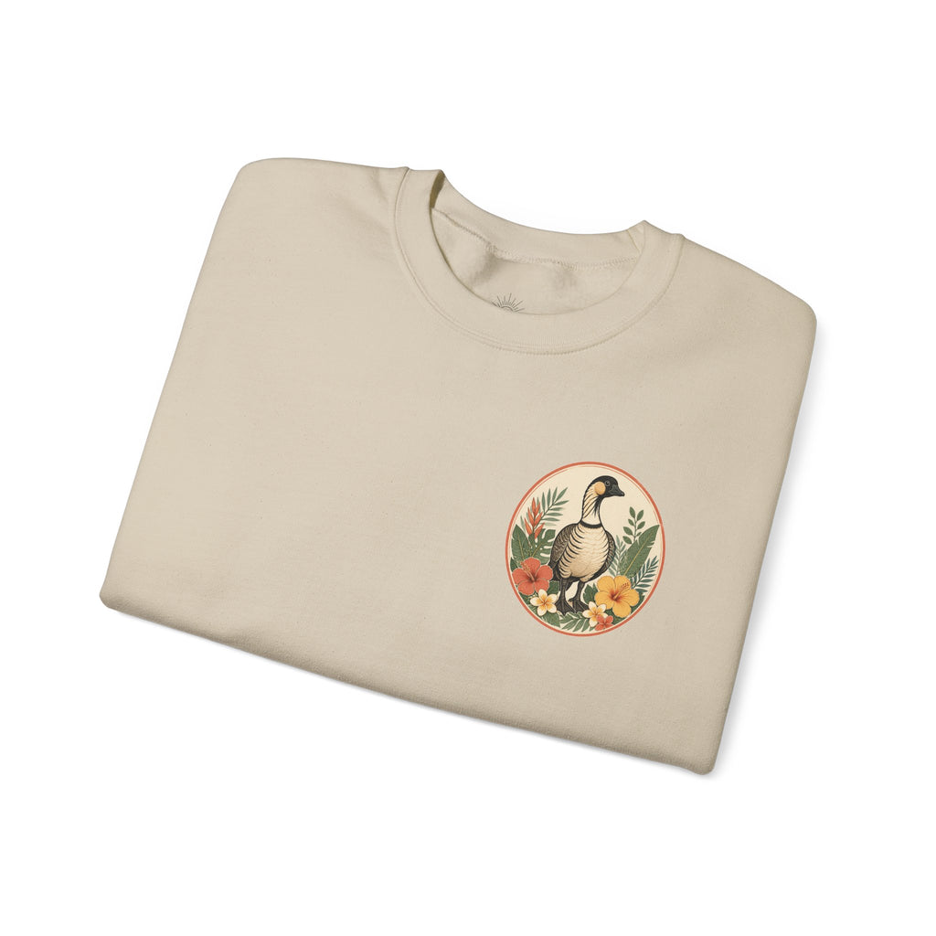 Vintage Goose Floral Crewneck – “Chaos Persists” Design