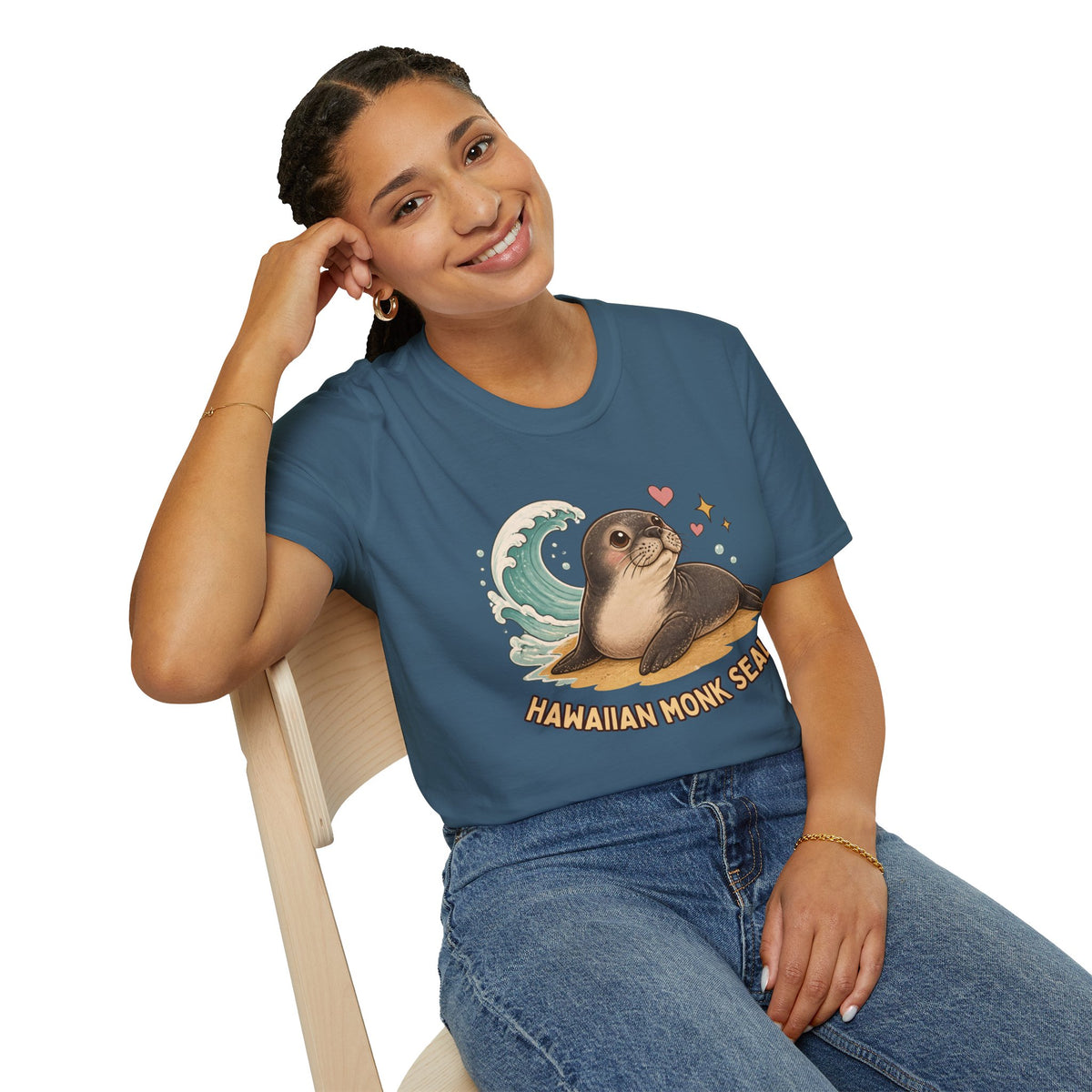 Hawaiian Monk Seal Graphic Shirt – Cute Ocean Design