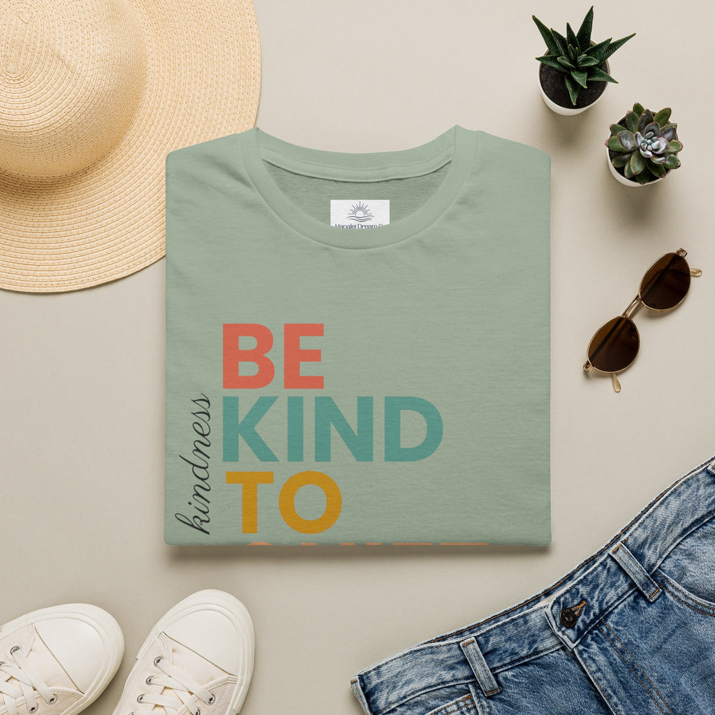 Be Kind To Quiet Hearts Cotton T-Shirt | Kindness Typography