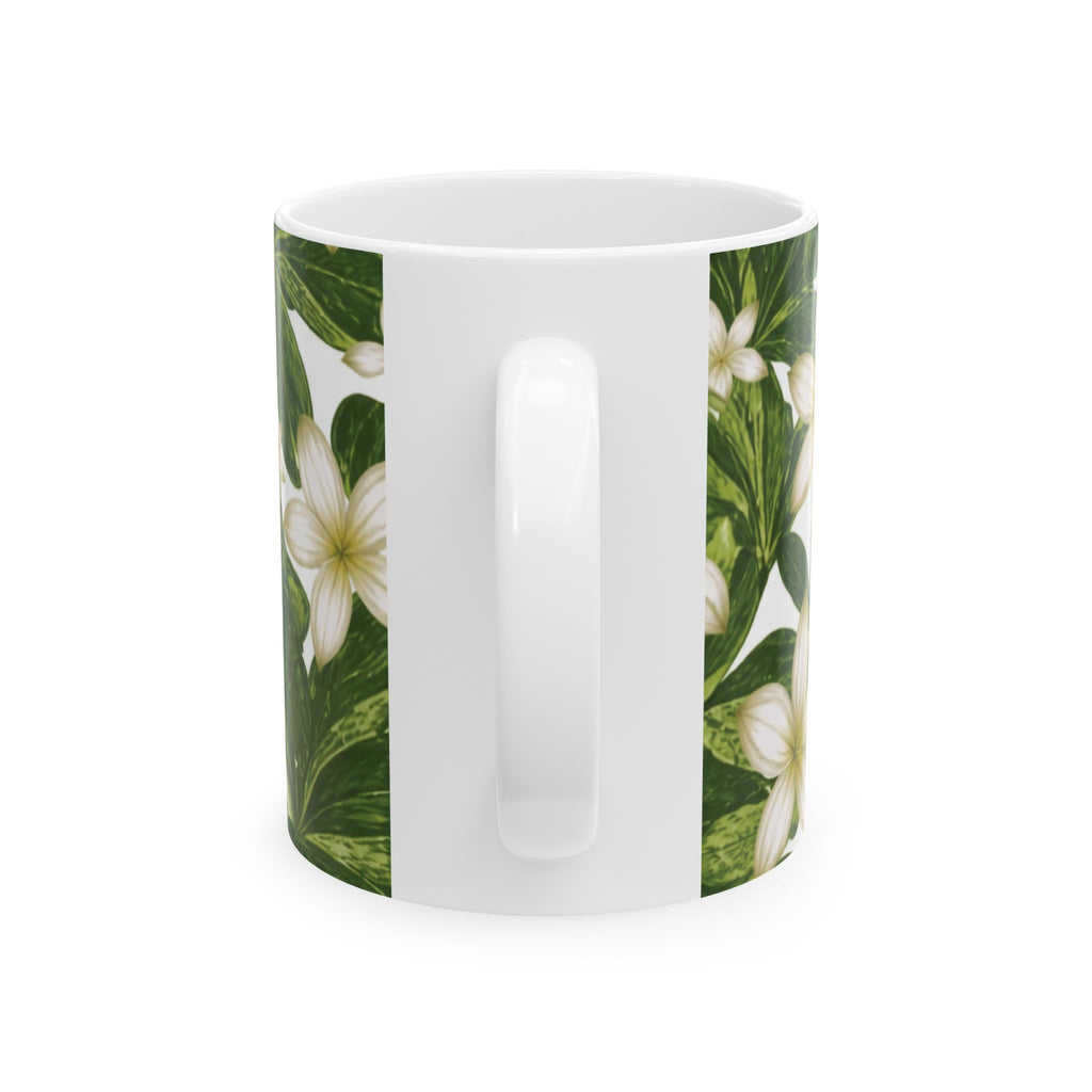 Naupaka Floral Ceramic Mug – Hawaiian Half-Flower Coffee Cup