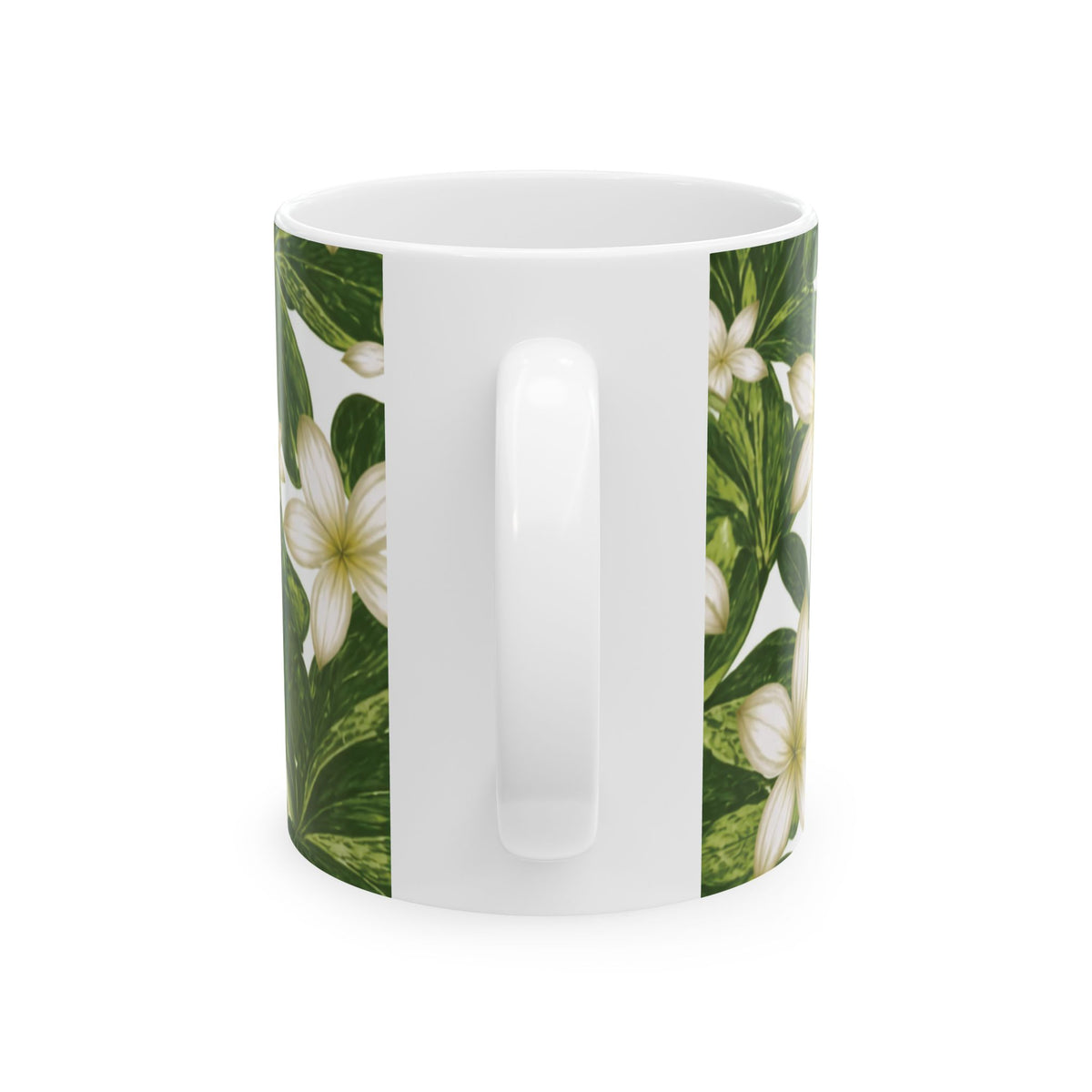 Naupaka Floral Ceramic Mug – Hawaiian Half-Flower Coffee Cup