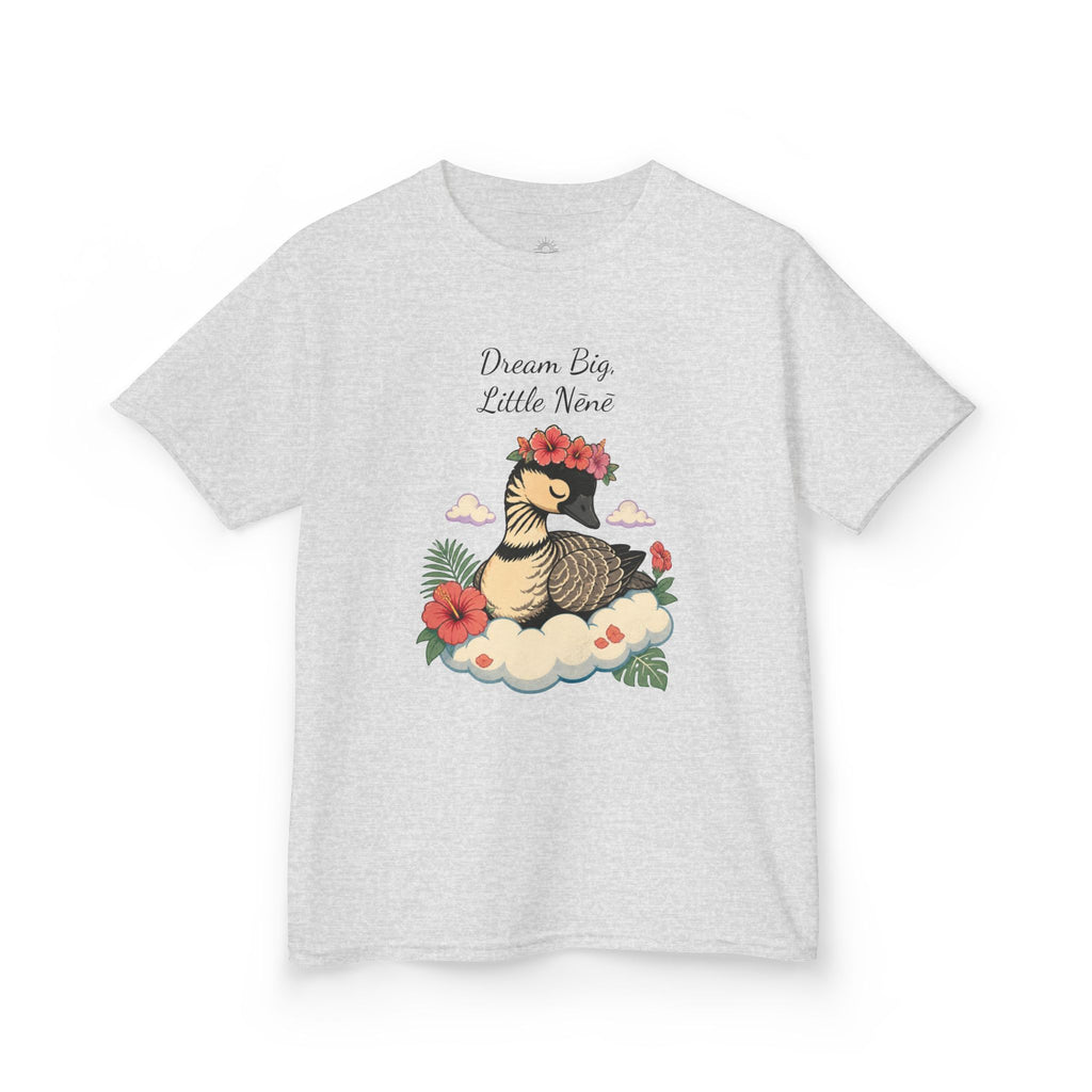 Kids Tee — “Dream Big Little Nēnē” Hawaiian Goose Graphic