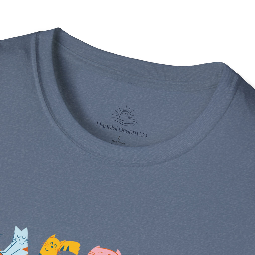 Meow Meow T-Shirt – Cute Cartoon Cats Graphic Tee